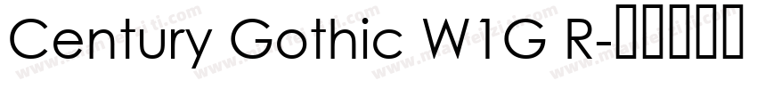 Century Gothic W1G R字体转换